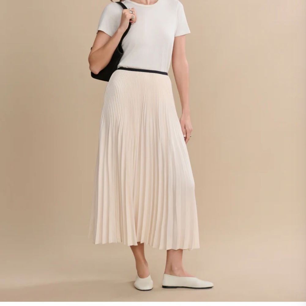 Jenni Kayne Cream A-Line Skirt